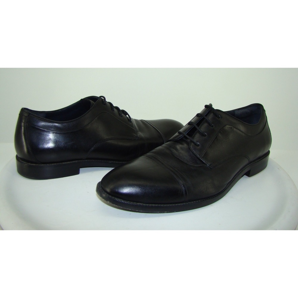Cole Haan Mens Harrison Grand Cap Toe Oxford Black LEATHER SHOES SIZE 12  C132